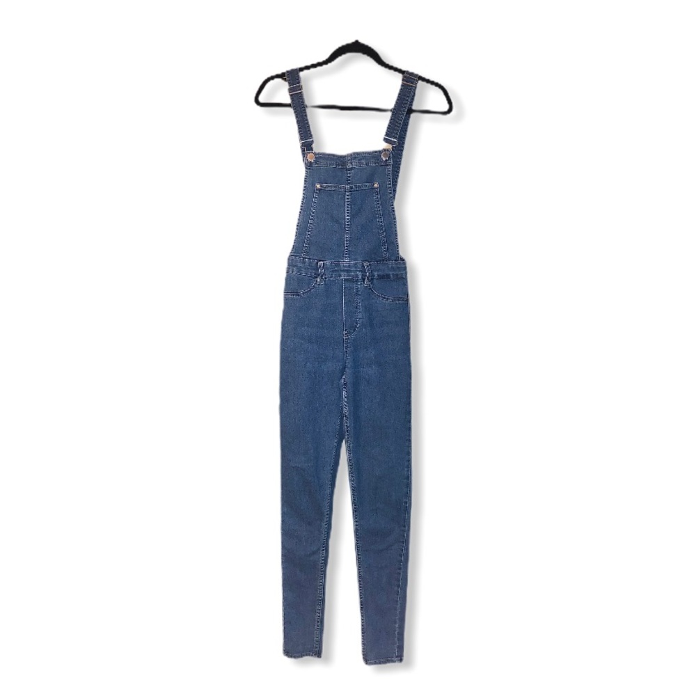 Divided demin overalls